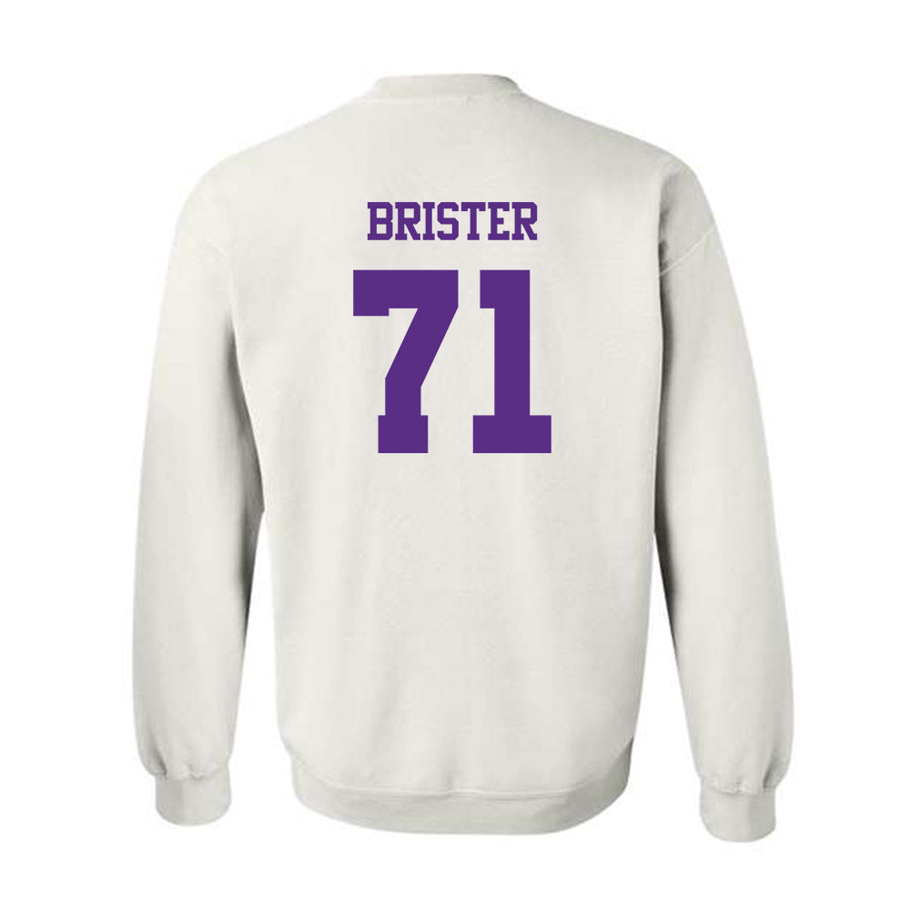 TCU - NCAA Football : Creece Brister - Classic Shersey Crewneck Sweatshirt-1