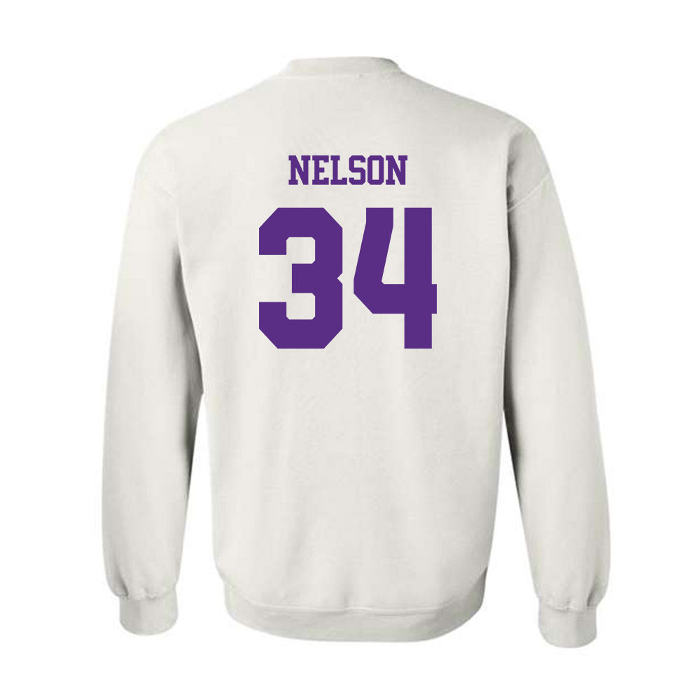 TCU - NCAA Baseball : Cade Nelson - Classic Shersey Crewneck Sweatshirt-1