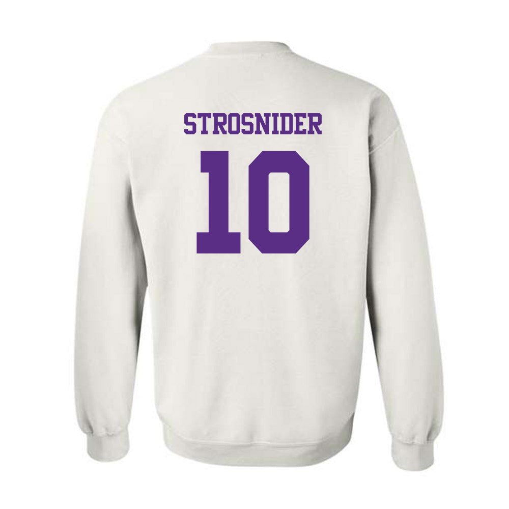 TCU - NCAA Baseball : Sawyer Strosnider - Classic Shersey Crewneck Sweatshirt-1