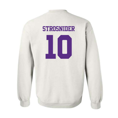 TCU - NCAA Baseball : Sawyer Strosnider - Classic Shersey Crewneck Sweatshirt-1