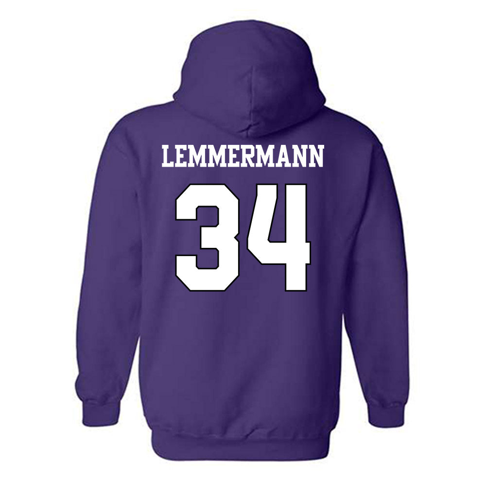 TCU - NCAA Football : Kyle Lemmermann - Classic Shersey Hooded Sweatshirt-1