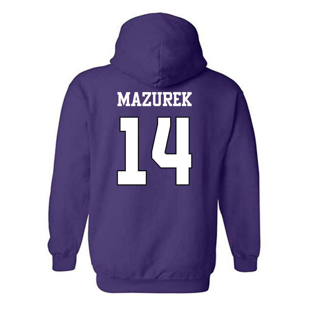 TCU - NCAA Women's Basketball : Natalie Mazurek - Classic Shersey Hooded Sweatshirt-1