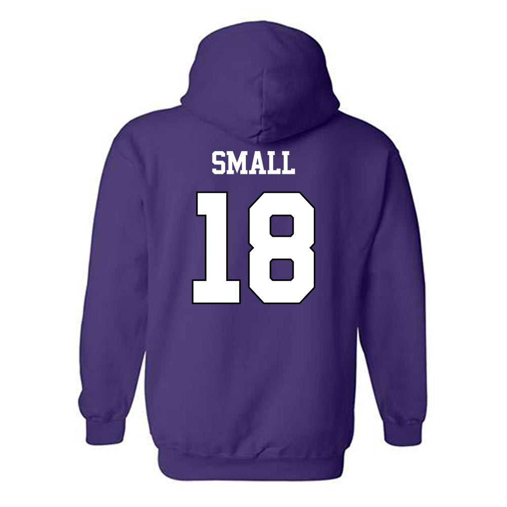 TCU - NCAA Football : Ed Small - Classic Shersey Hooded Sweatshirt-1