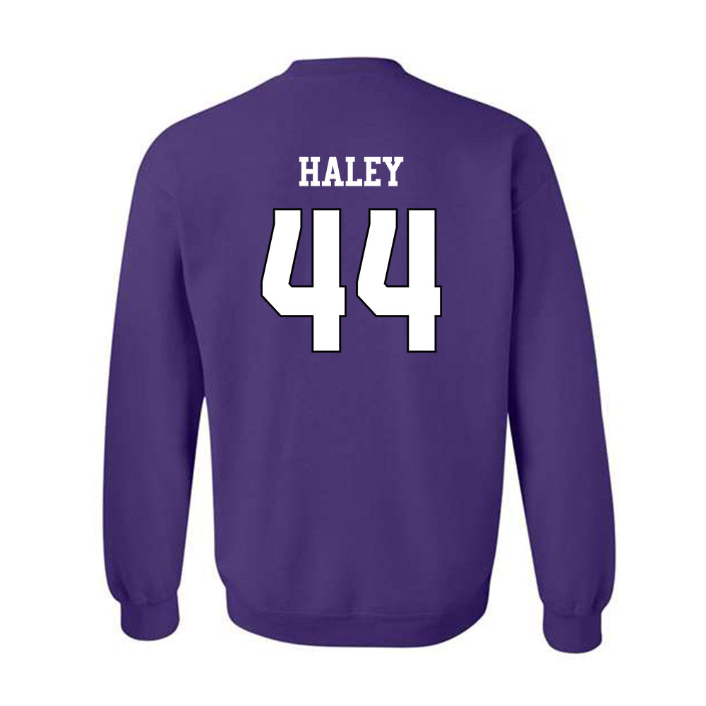 TCU - NCAA Football : Sam Haley - Classic Shersey Crewneck Sweatshirt-1