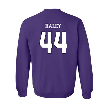 TCU - NCAA Football : Sam Haley - Classic Shersey Crewneck Sweatshirt-1