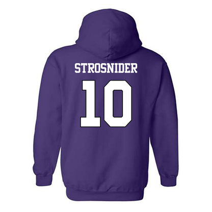 TCU - NCAA Baseball : Sawyer Strosnider - Classic Shersey Hooded Sweatshirt-1