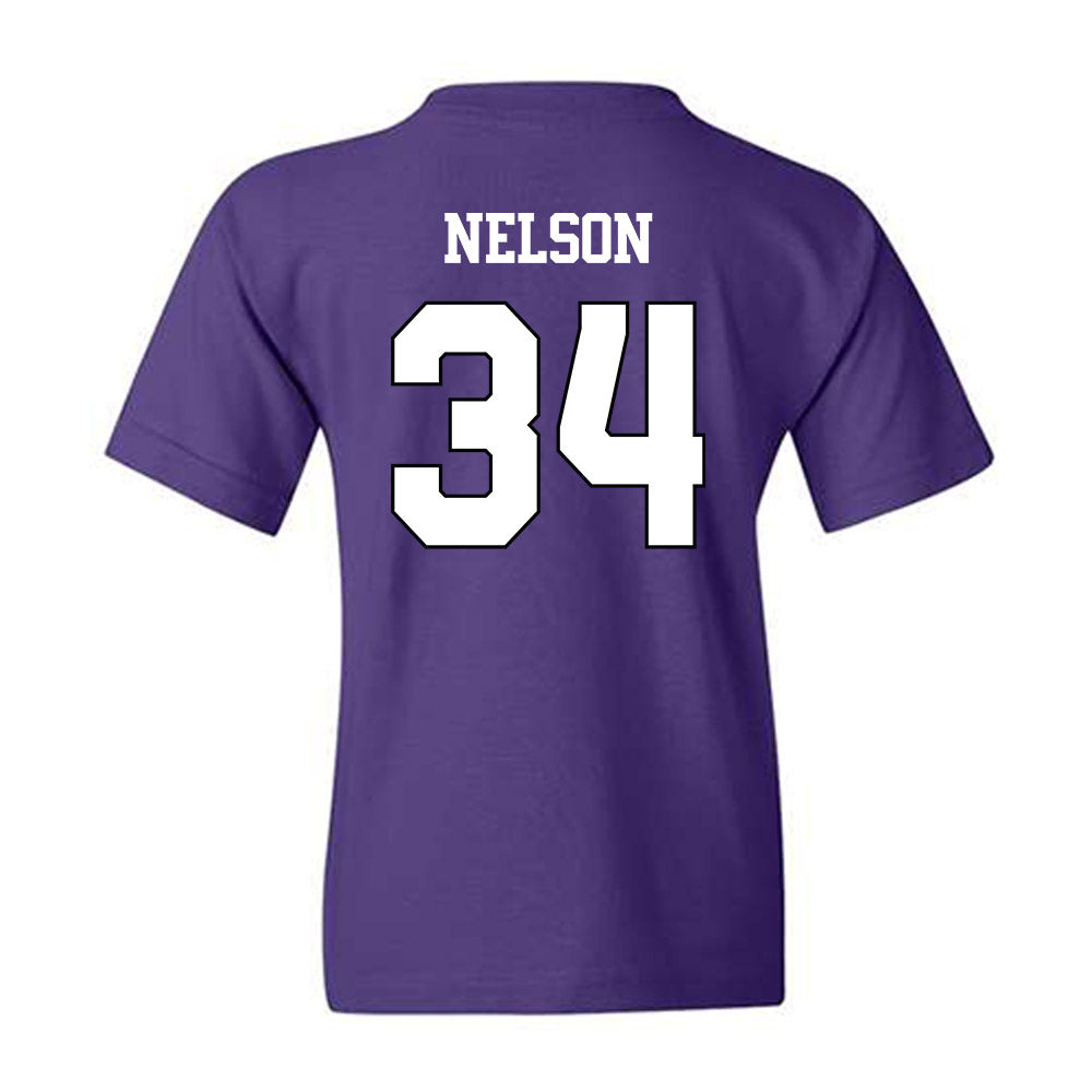 TCU - NCAA Baseball : Cade Nelson - Classic Shersey Youth T-Shirt-1