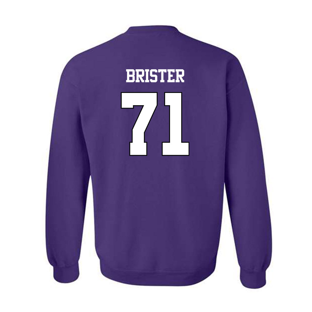 TCU - NCAA Football : Creece Brister - Classic Shersey Crewneck Sweatshirt-1