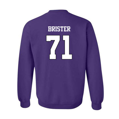 TCU - NCAA Football : Creece Brister - Classic Shersey Crewneck Sweatshirt-1