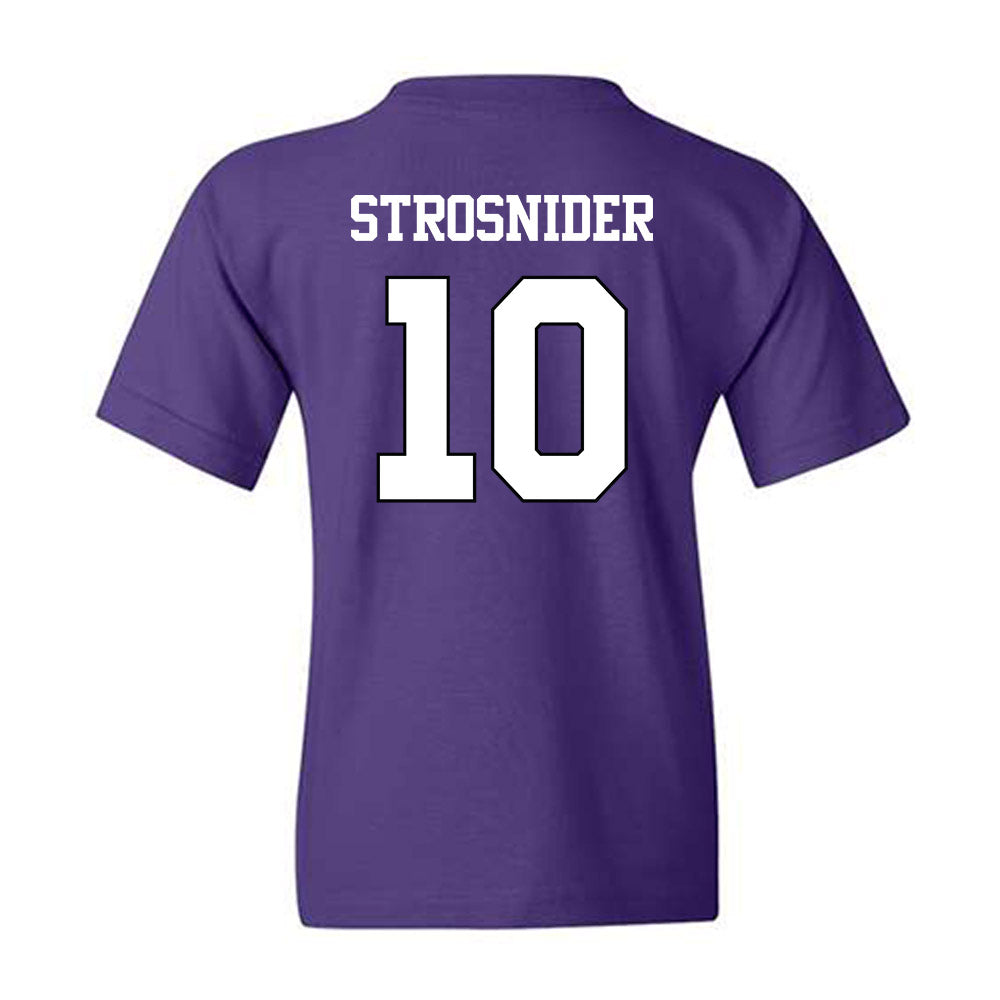 TCU - NCAA Baseball : Sawyer Strosnider - Classic Shersey Youth T-Shirt-1