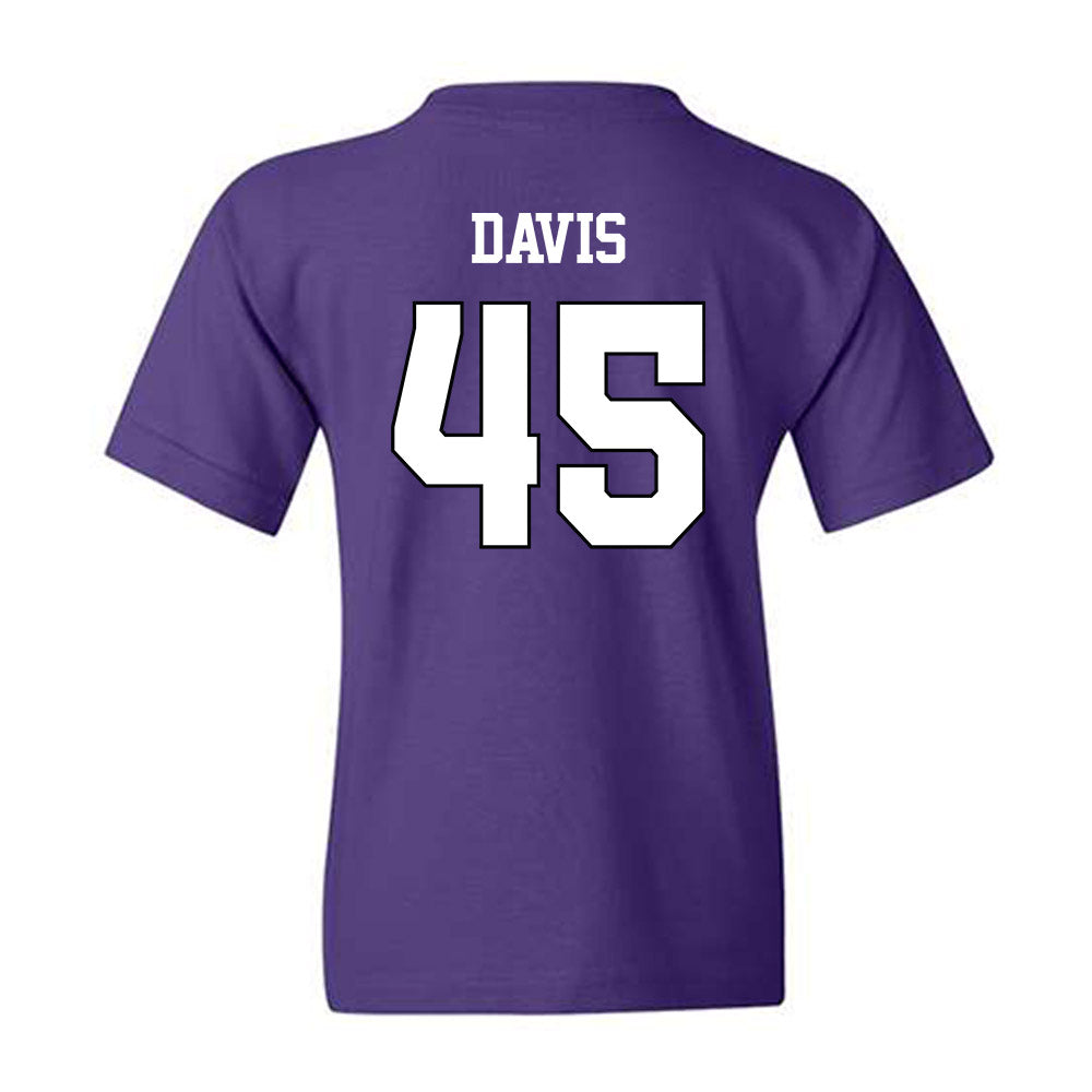 TCU - NCAA Baseball : Lance Davis - Classic Shersey Youth T-Shirt-1
