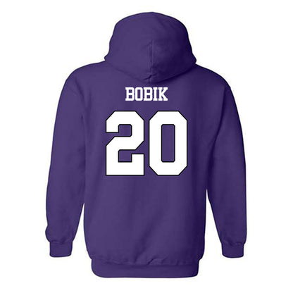 TCU - NCAA Women's Volleyball : Blaykli Bobik - Classic Shersey Hooded Sweatshirt-1