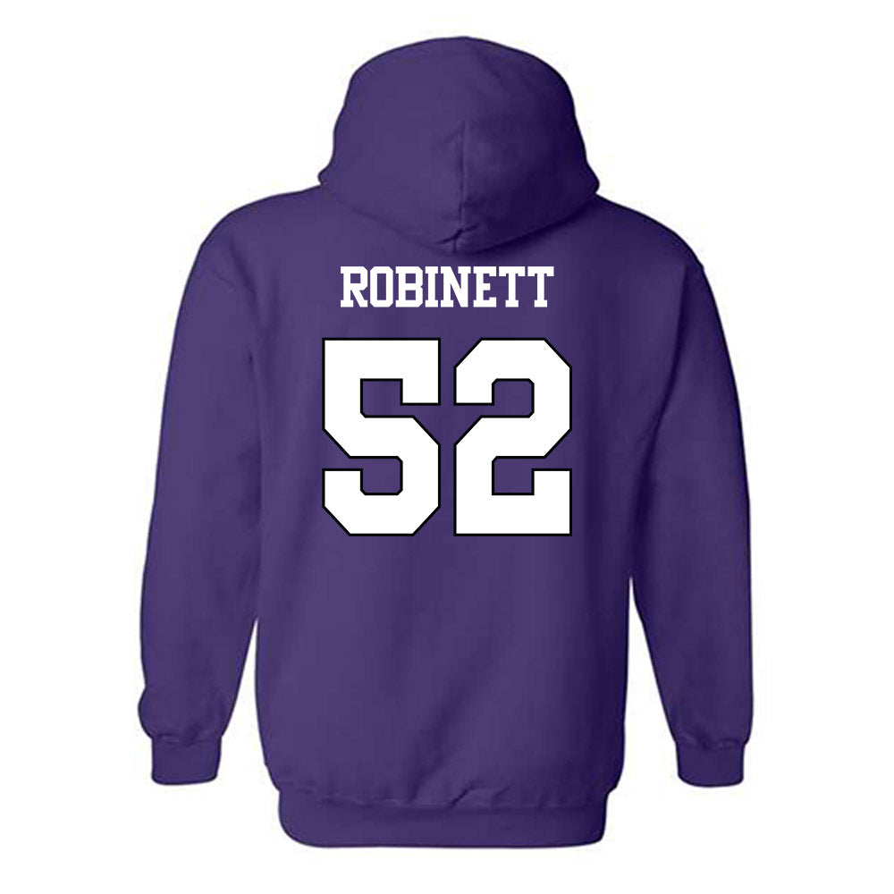 TCU - NCAA Football : Blake Robinett - Classic Shersey Hooded Sweatshirt-1