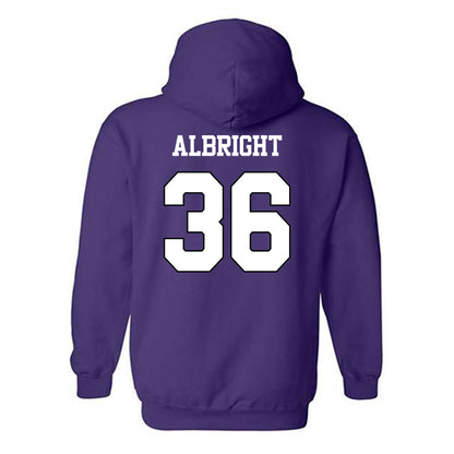 TCU - NCAA Football : Joseph Albright - Classic Shersey Hooded Sweatshirt-1