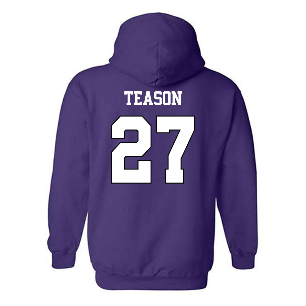 TCU - NCAA Football : Michael Teason - Classic Shersey Hooded Sweatshirt-1