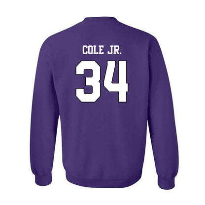 TCU - NCAA Football : Perry Cole Jr. - Classic Shersey Crewneck Sweatshirt-1