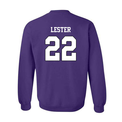 TCU - NCAA Football : Jordan Lester - Classic Shersey Crewneck Sweatshirt-1
