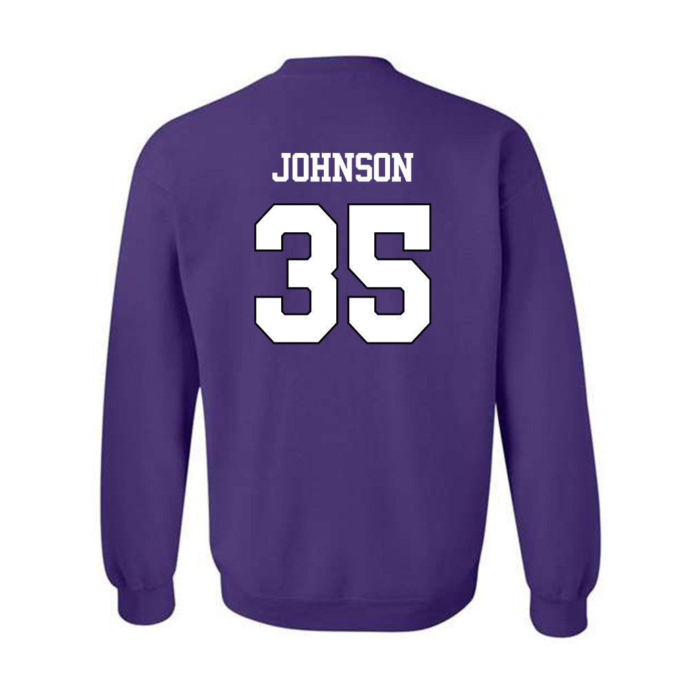 TCU - NCAA Football : Tristan Johnson - Classic Shersey Crewneck Sweatshirt-1