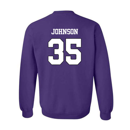 TCU - NCAA Football : Tristan Johnson - Classic Shersey Crewneck Sweatshirt-1