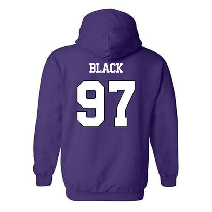 TCU - NCAA Football : Easton Black - Classic Shersey Hooded Sweatshirt-1