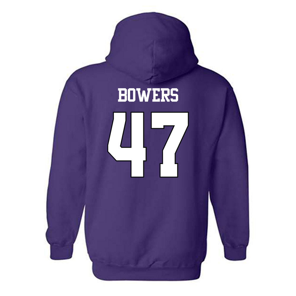 TCU - NCAA Football : Aaron Bowers - Classic Shersey Hooded Sweatshirt-1