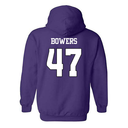 TCU - NCAA Football : Aaron Bowers - Classic Shersey Hooded Sweatshirt-1