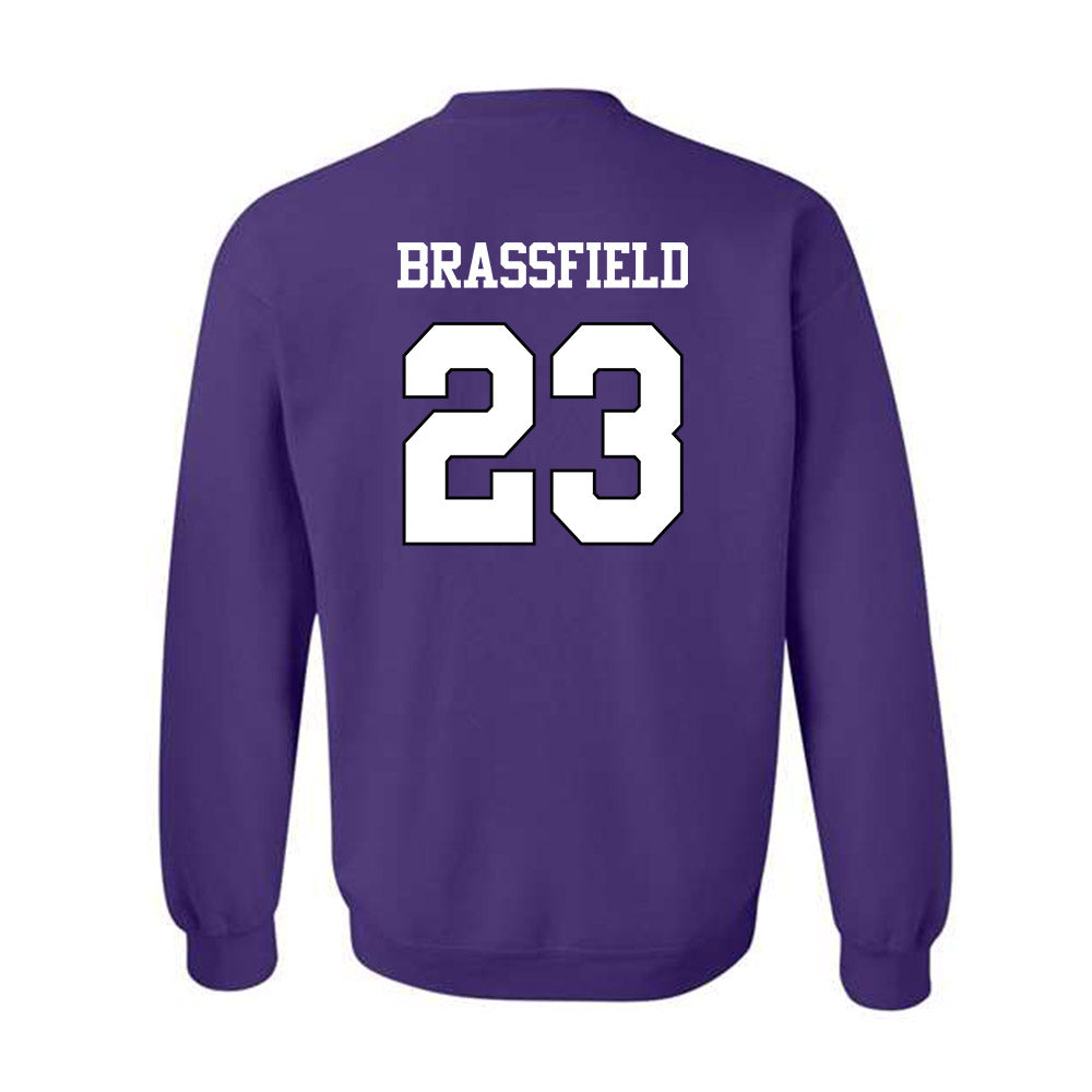 TCU - NCAA Baseball : Mason Brassfield - Classic Shersey Crewneck Sweatshirt-1