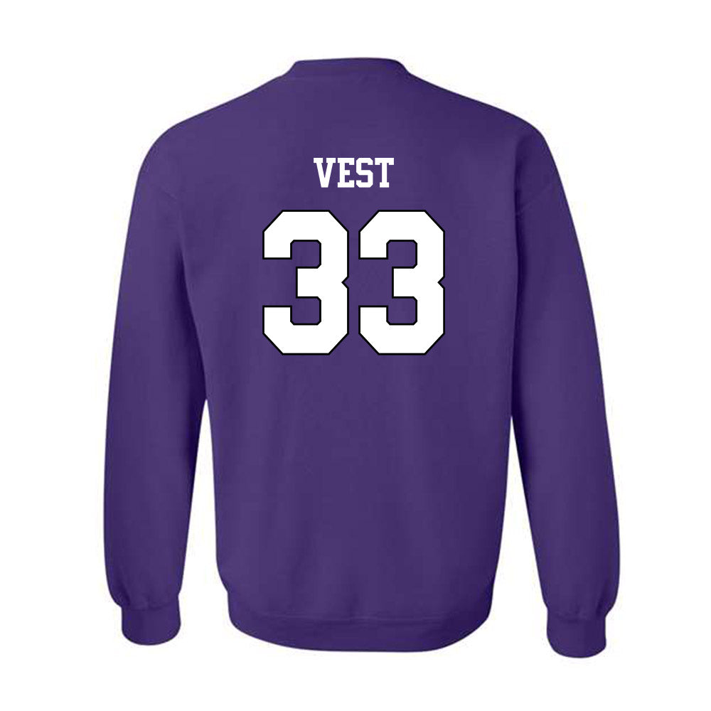 TCU - NCAA Women's Soccer : Grace Vest - Classic Shersey Crewneck Sweatshirt-1