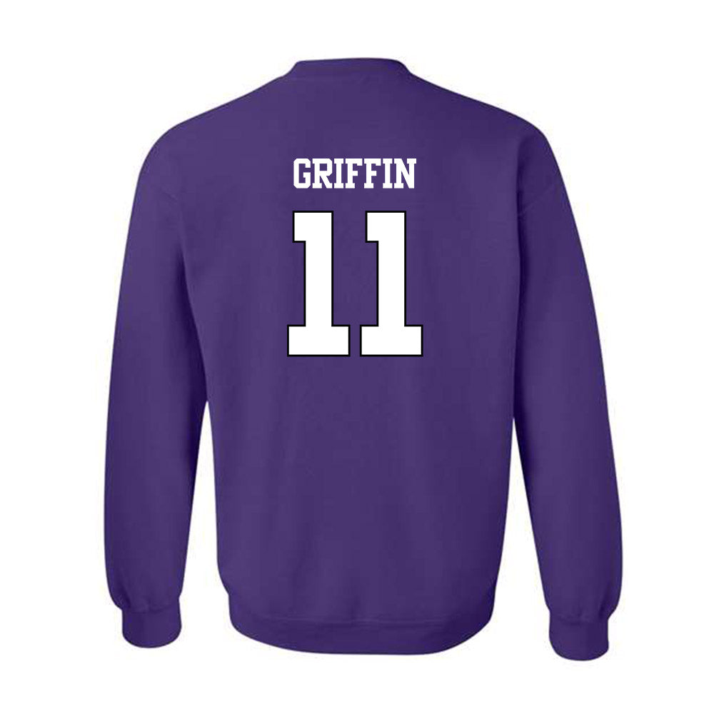TCU - NCAA Baseball : Colton Griffin - Classic Shersey Crewneck Sweatshirt-1