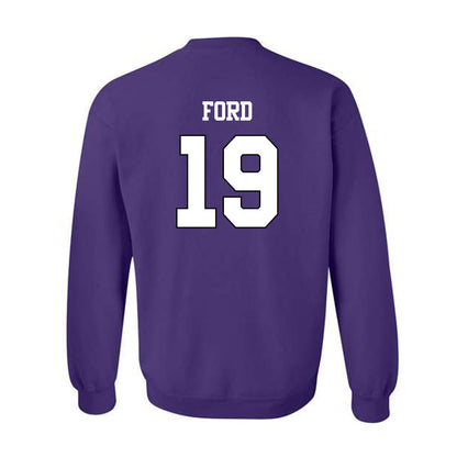 TCU - NCAA Football : Jesse Ford - Classic Shersey Crewneck Sweatshirt-1