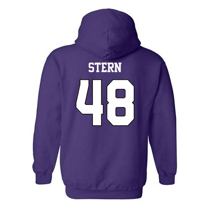 TCU - NCAA Baseball : Nate Stern - Classic Shersey Hooded Sweatshirt-1