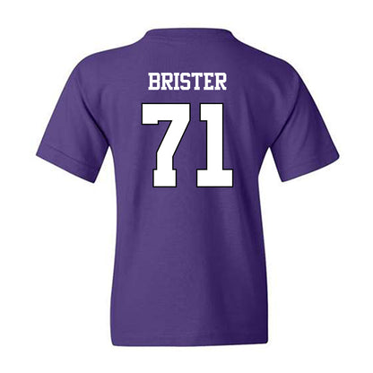 TCU - NCAA Football : Creece Brister - Classic Shersey Youth T-Shirt-1