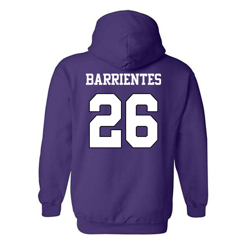 TCU - NCAA Baseball : Aiden Barrientes - Classic Shersey Hooded Sweatshirt-1