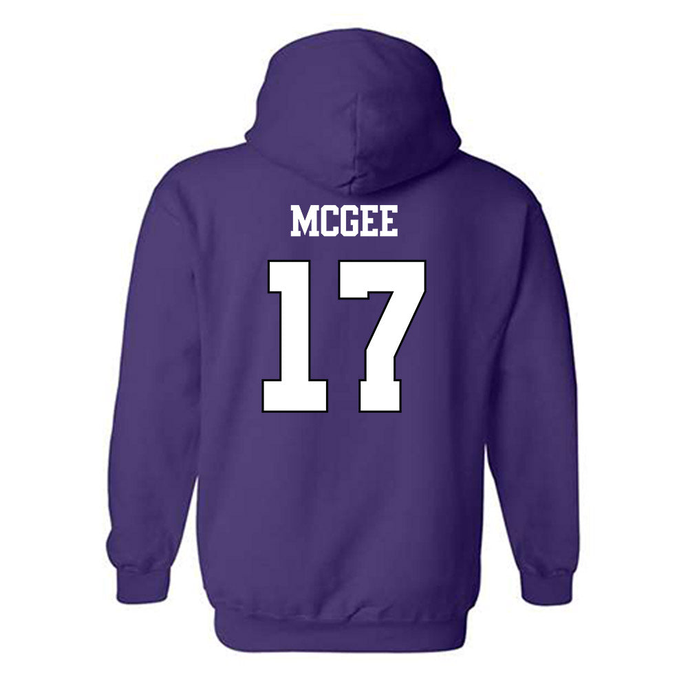 TCU - NCAA Football : DeVondre McGee - Classic Shersey Hooded Sweatshirt-1
