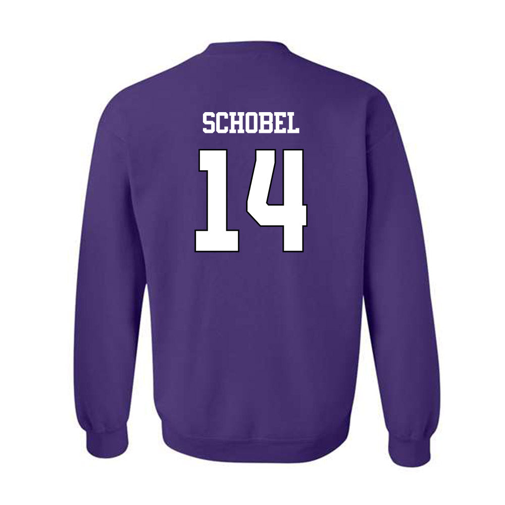 TCU - NCAA Football : John Schobel - Classic Shersey Crewneck Sweatshirt-1