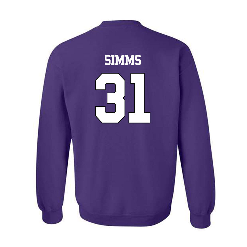 TCU - NCAA Football : Julius Simms - Classic Shersey Crewneck Sweatshirt-1