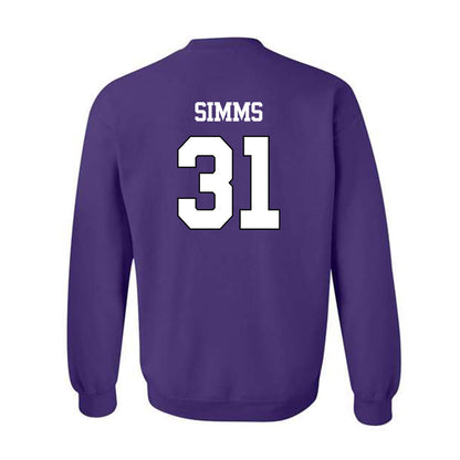 TCU - NCAA Football : Julius Simms - Classic Shersey Crewneck Sweatshirt-1