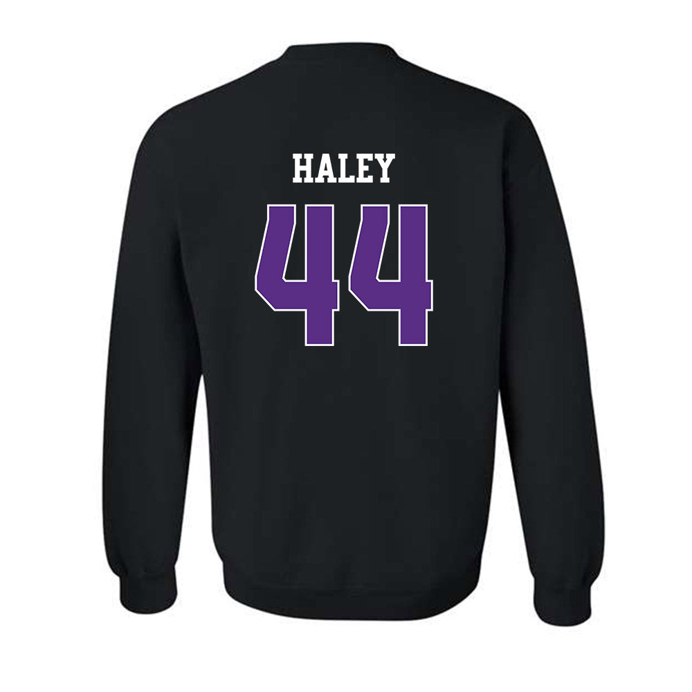 TCU - NCAA Football : Sam Haley - Classic Shersey Crewneck Sweatshirt-1