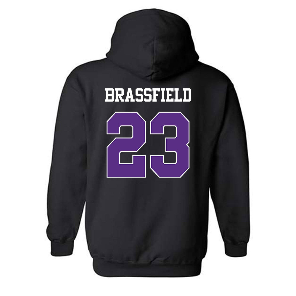 TCU - NCAA Baseball : Mason Brassfield - Classic Shersey Hooded Sweatshirt-1
