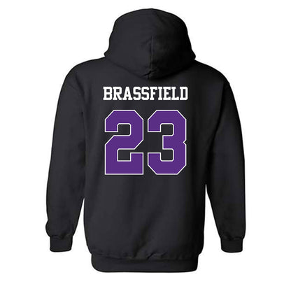 TCU - NCAA Baseball : Mason Brassfield - Classic Shersey Hooded Sweatshirt-1