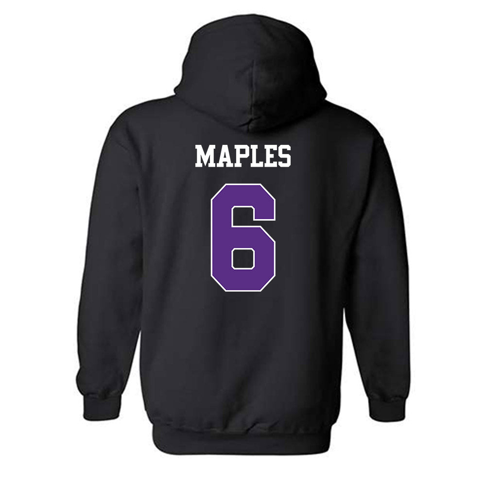 TCU - NCAA Football : Jayden Maples - Classic Shersey Hooded Sweatshirt-1