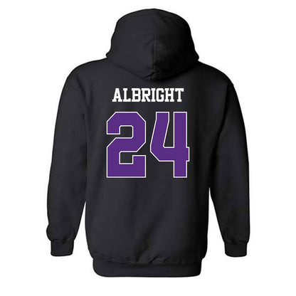 TCU - NCAA Football : Joseph Albright - Classic Shersey Hooded Sweatshirt-1