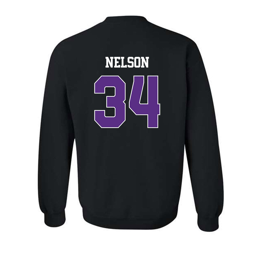 TCU - NCAA Baseball : Cade Nelson - Classic Shersey Crewneck Sweatshirt-1