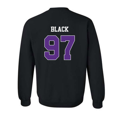 TCU - NCAA Football : Easton Black - Classic Shersey Crewneck Sweatshirt-1
