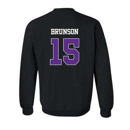 TCU - NCAA Baseball : Chase Brunson - Classic Shersey Crewneck Sweatshirt-1