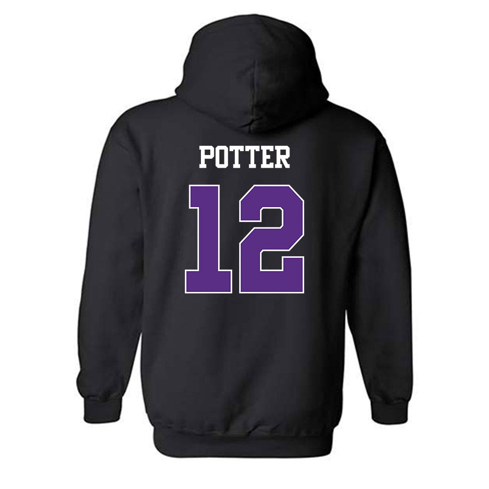 TCU - NCAA Football : David Potter - Classic Shersey Hooded Sweatshirt-1