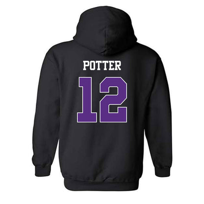 TCU - NCAA Football : David Potter - Classic Shersey Hooded Sweatshirt-1