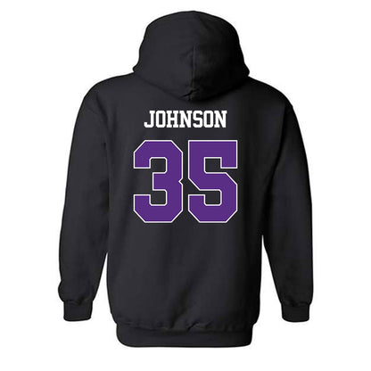 TCU - NCAA Football : Tristan Johnson - Classic Shersey Hooded Sweatshirt-1