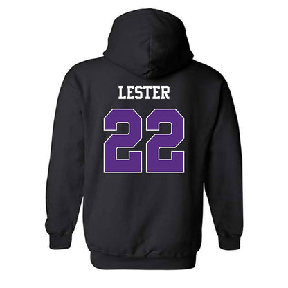 TCU - NCAA Football : Jordan Lester - Classic Shersey Hooded Sweatshirt-1