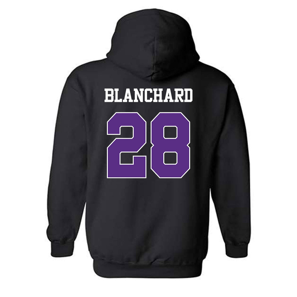TCU - NCAA Baseball : Colin Blanchard - Classic Shersey Hooded Sweatshirt-1